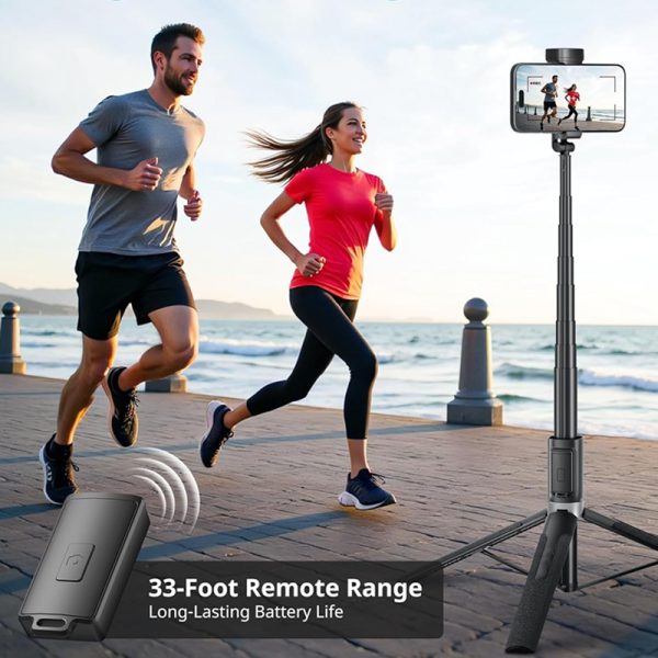 Selfie Stick Tripod with Cold Shoe M90 - Image 4